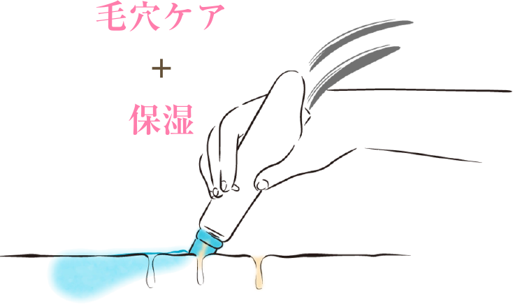 毛穴ケア＋保湿