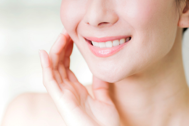 きれいな口元の写真