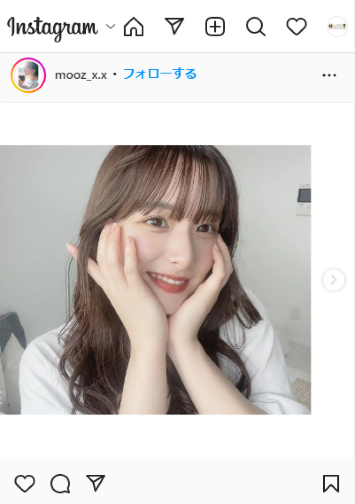 インスタグラムホワイトニング自撮り3